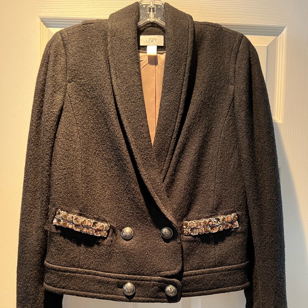 Black wool Loft Jacket